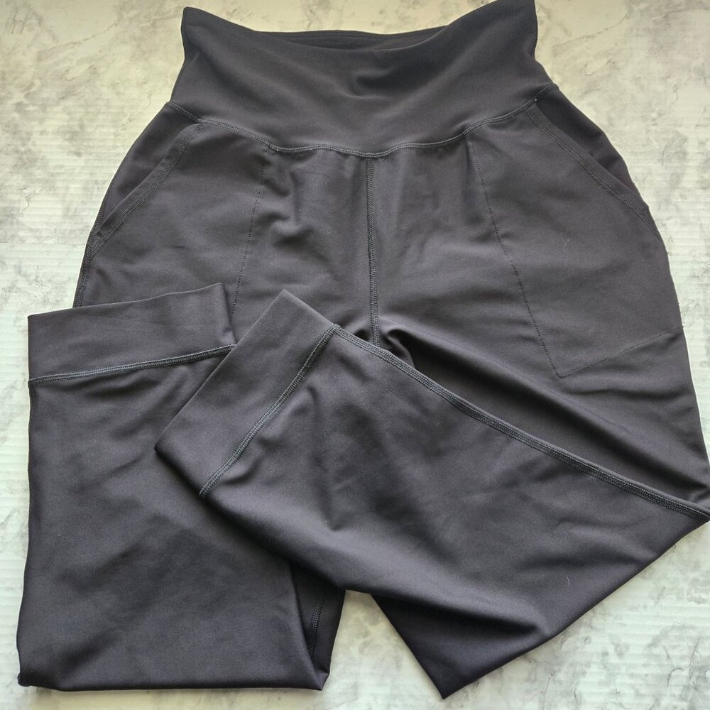Old Navy Active PowerSoft High-Waisted Black Legging Womens Sz M (SKU 26-0096)